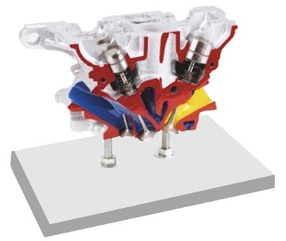 奧迪5閥氣缸蓋解剖模型